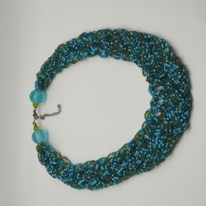 Glass Braided necklace